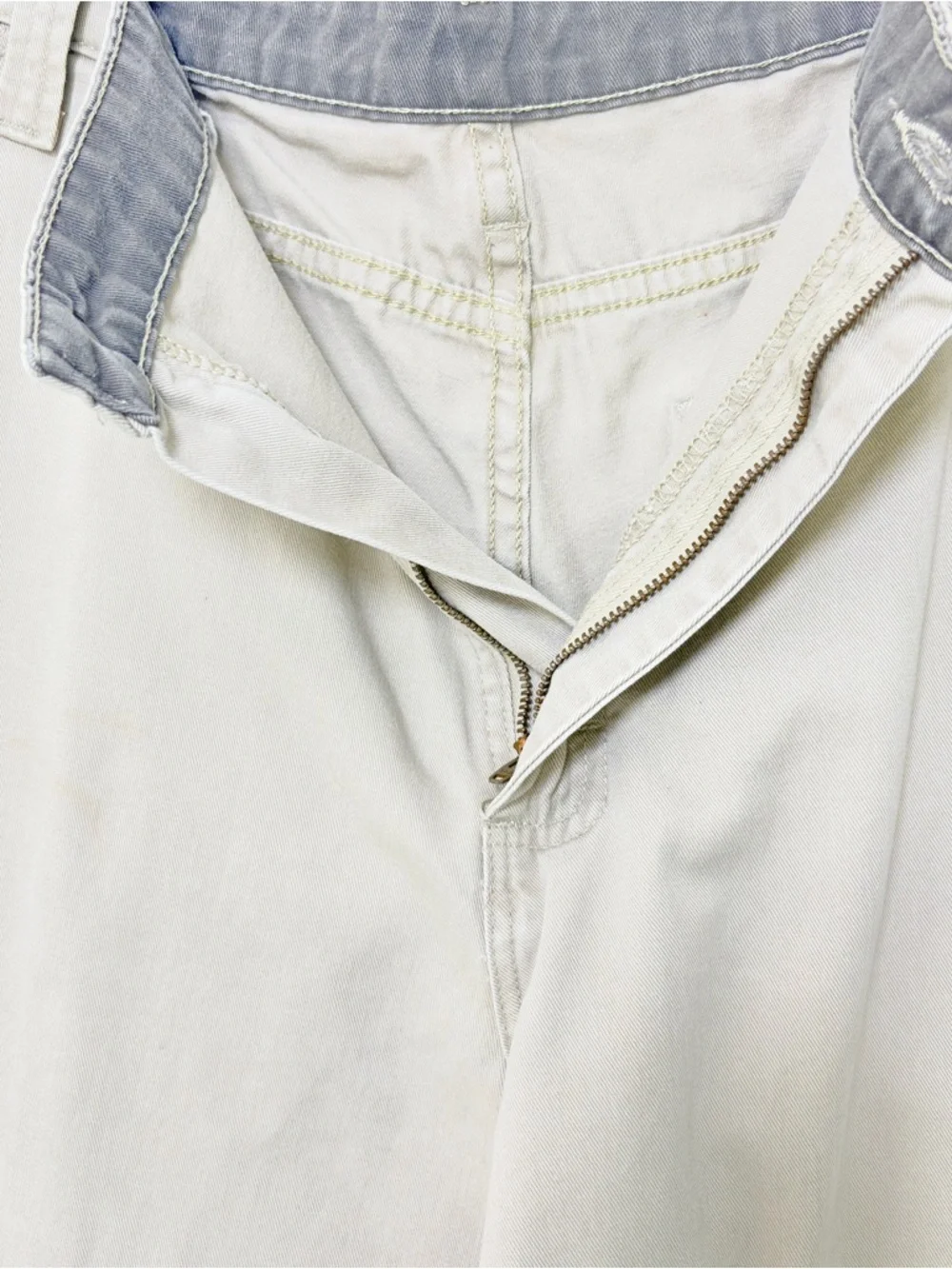 Vintage Wrangler Cargo Pants Women’s 36x30 Grey Cotton Twill Utility Workwear L - Picture 9 of 16